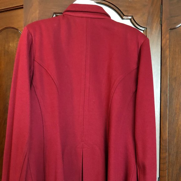 Washable Burgundy Jacket Size 6 - Picture 7 of 11
